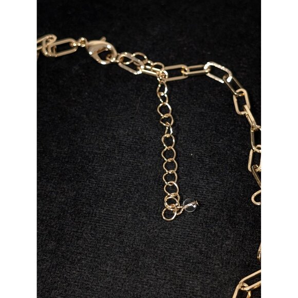 Gold Tone Travel Charm Necklace Coffee Cup Camera Compass 19" NEW - Picture 6 of 7